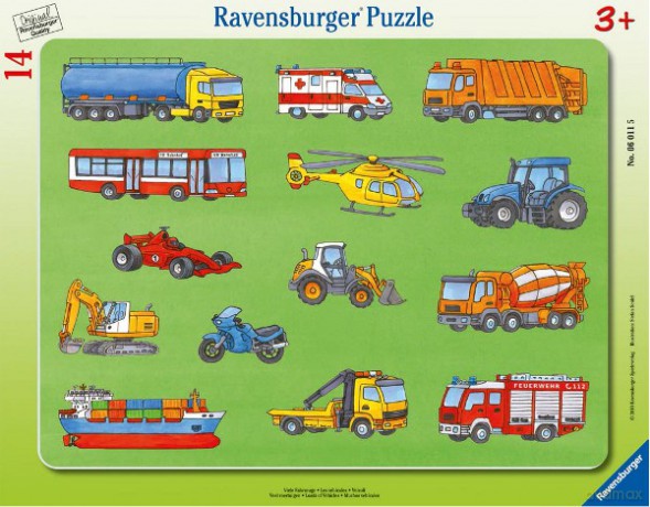 RAVENSBURGER 14 EL POJAZDY 60115 [PUZZLE]