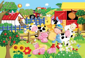 RAVENSBURGER 24 El. PODŁ. MOJA MAŁA FARMA 52882 [PUZZLE]