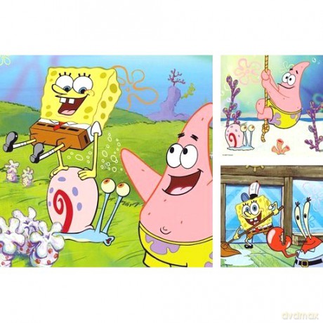 RAVENSBURGER 3X49 El. SPONGEBOB I PRZYJACIELE 93786 [PUZZLE]