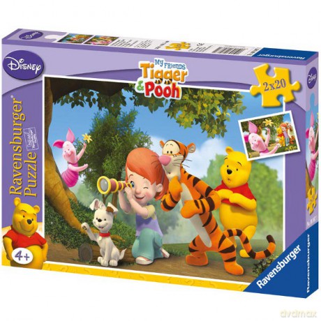 RAVENSBURGER 2X20 El. KP: Prosiaczek nam urósł 89871 [PUZZLE]