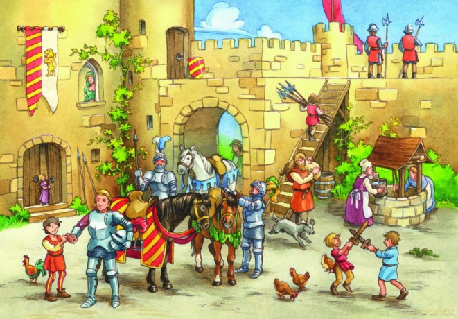 RAVENSBURGER 2X20 El. Wyprawa Rycerska 90181 [PUZZLE]