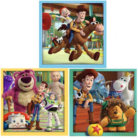 RAVENSBURGER 3X49 El. Toy Story 93205 [PUZZLE]