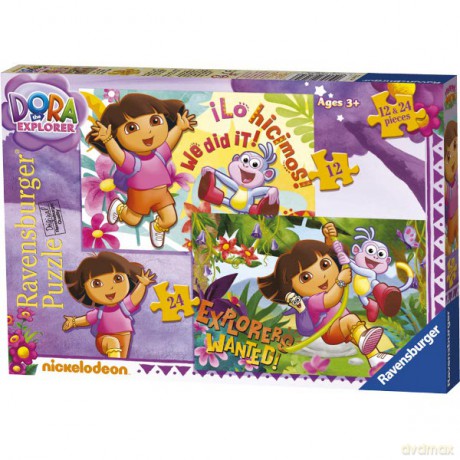 RAVENSBURGER 2 w 1 Dora new 2012 71357 [PUZZLE]
