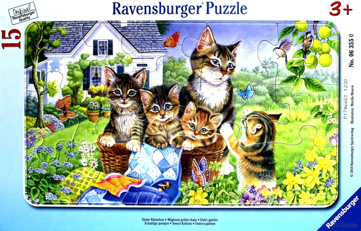 RAVENSBURGER 15 el. Kocięta 63550 [PUZZLE]