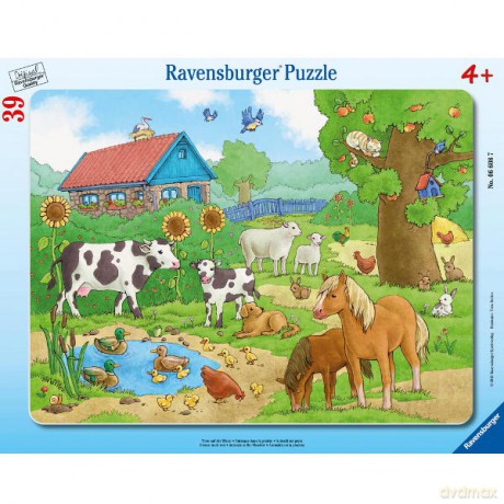 RAVENSBURGER 39 El. Zwierzęta na farmie 66087 [PUZZLE]