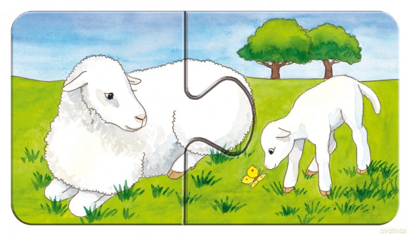 RAVENSBURGER 9x2 el. Zwierzęta na farmie 73337 [PUZZLE]