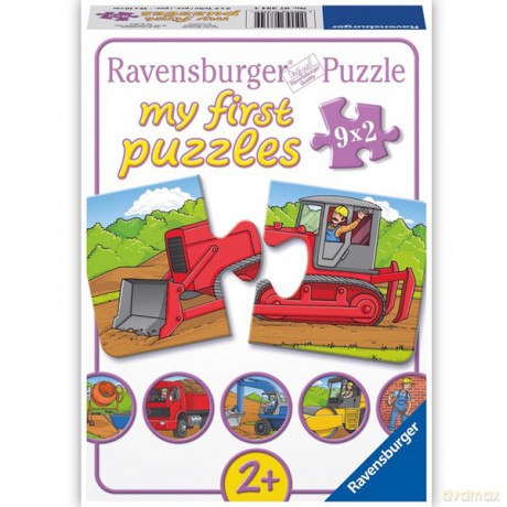 RAVENSBURGER 9x2 El. Na budowie 73344 [PUZZLE]