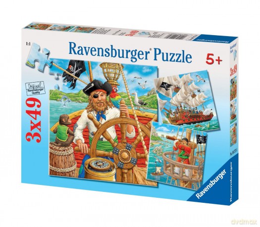RAVENSBURGER 3x49 el. Piraci 92758 [PUZZLE]