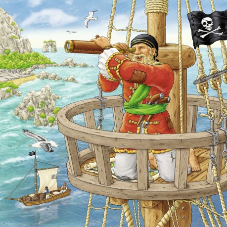 RAVENSBURGER 3x49 el. Piraci 92758 [PUZZLE]