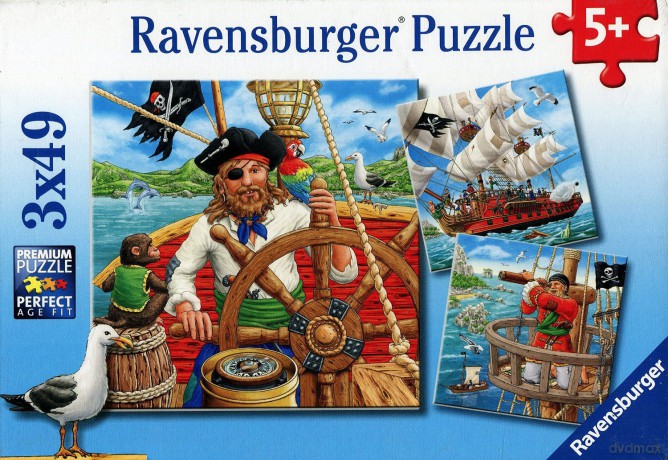 RAVENSBURGER 3x49 el. Piraci 92758 [PUZZLE]