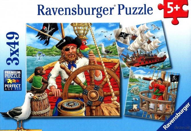 RAVENSBURGER 3x49 el. Piraci 92758 [PUZZLE]