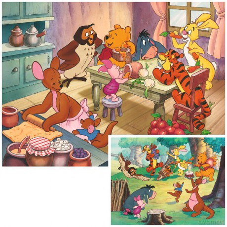 RAVENSBURGER 2X20 El. Kubuś Pieczenie Ciasta 89376 [PUZZLE]