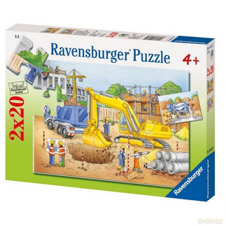 RAVENSBURGER 2X20 El. Na Budowie 91614 [PUZZLE]