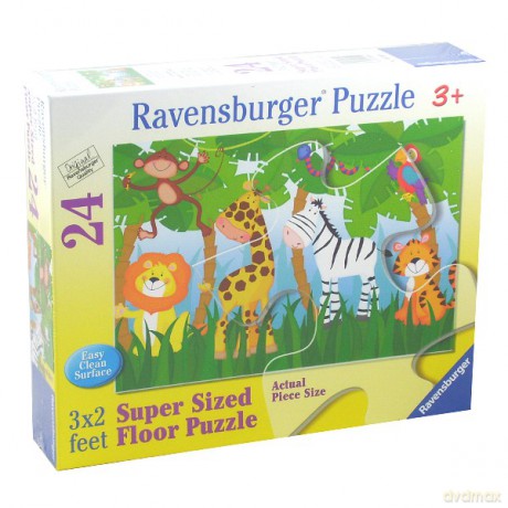 RAVENSBURGER 24 El. Podł. Spotkanie w dżungli 53599 [PUZZLE]