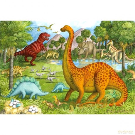 RAVENSBURGER 24 El. Podł. Dizoaury 052660 [PUZZLE]