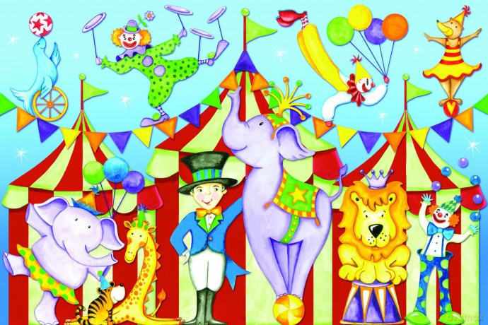 RAVENSBURGER 24 El. Podł. Dzień w cyrku 52905 [PUZZLE]
