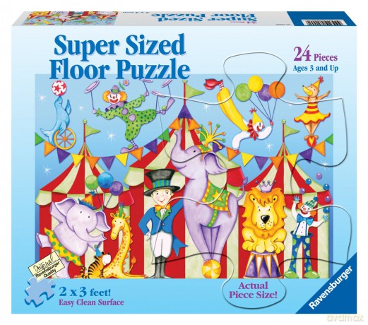 RAVENSBURGER 24 El. Podł. Dzień w cyrku 52905 [PUZZLE]