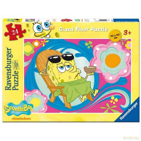 RAVENSBURGER 24 El. Podł. Spongebob 52929 [PUZZLE]