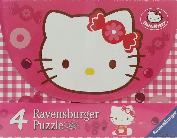 RAVENSBURGER 4 w 1 Hello Kitty 72637 [PUZZLE]