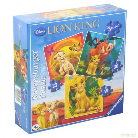 RAVENSBURGER 3 w 1 Król Lew 73061 [PUZZLE]