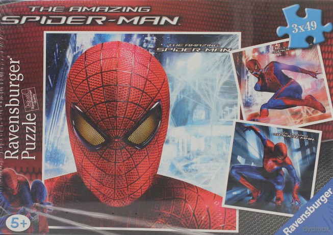 RAVENSBURGER 3X49 El. Spiderman w akcji 93274 [PUZZLE]