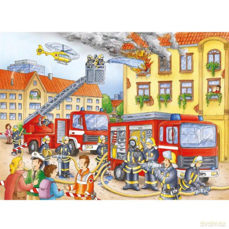 RAVENSBURGER 100 el. XXL Straż Pożarna 108220 [PUZZLE]
