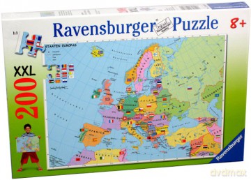 RAVENSBURGER 200 El. POLITYCZNA MAPA EUROPY 126620 [PUZZLE]