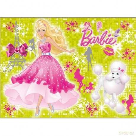 RAVENSBURGER 100 El. Barbie z brokatem 136254 [PUZZLE]