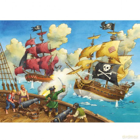 RAVENSBURGER 100 el. Bitwa z Piratami 106660 [PUZZLE]