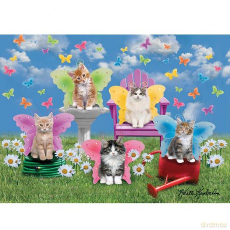 RAVENSBURGER 100 El. XXL Skrzydlate kotki 106844 [PUZZLE]
