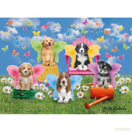 RAVENSBURGER 100 El. XXL Skrzydlate szczeniaki 106851 [PUZZLE]