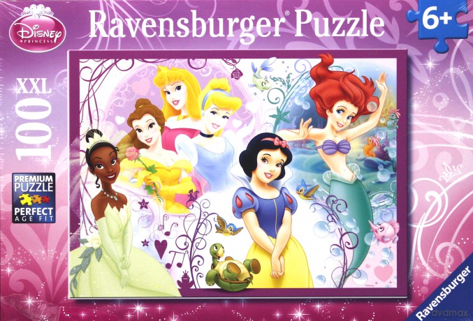 RAVENSBURGER 100 el. XXL Księżniczki 108572 [PUZZLE]