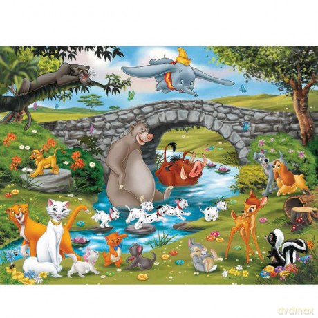RAVENSBURGER 100 el. XXL Zwierzęta Disneya 109470 [PUZZLE]