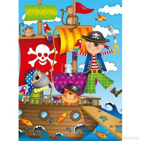 RAVENSBURGER 100 El. XXL Piracka Wyprawa 106639 [PUZZLE]