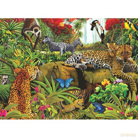 RAVENSBURGER 100 El. XXL Dzika Dżungla 107810 [PUZZLE]