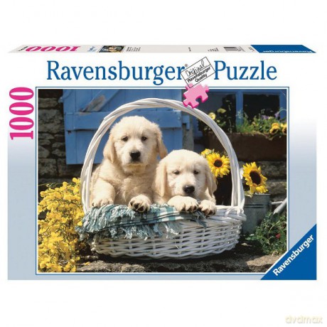 RAVENSBURGER 1000 El. Koszyk Szczeniaków 157181 [PUZZLE]