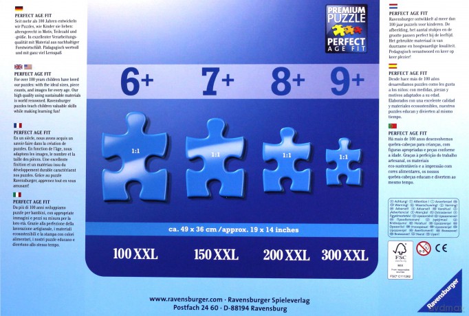 RAVENSBURGER 100 el. XXL Kopciuszek 106882 [PUZZLE]