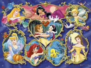 RAVENSBURGER 300 el. Galeria Księżniczek [PUZZLE]