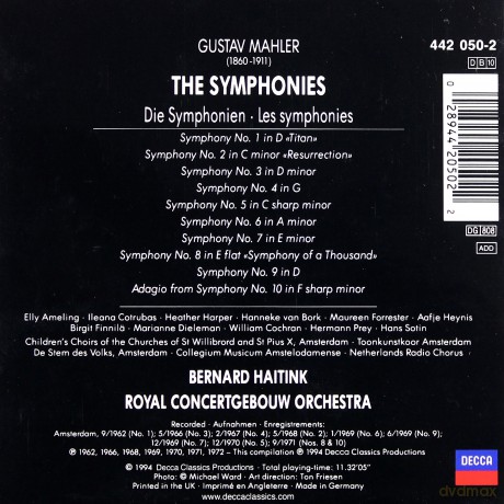 Haitink: Mahler Symphonies [10CD]