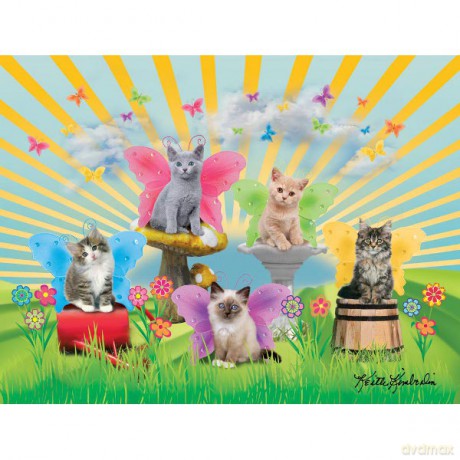 RAVENSBURGER 300 El. Ogrodowe koty 130689 [PUZZLE]