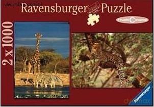 RAVENSBURGER 2X1000 El. DZIKIE ŻYCIE 804862 [PUZZLE]