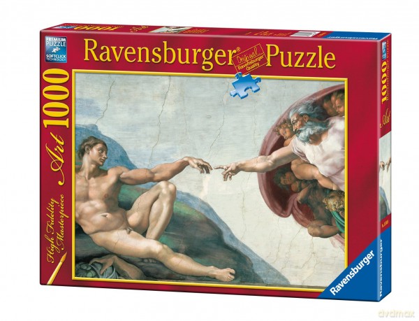 RAVENSBURGER 1000 el. Stworzenie Adama [PUZZLE]