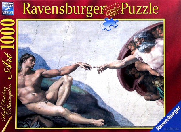 RAVENSBURGER 1000 el. Stworzenie Adama [PUZZLE]