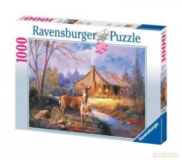 RAVENSBURGER 1000 El. JELONKI NA SKRAJU LASU 153503 [PUZZLE]