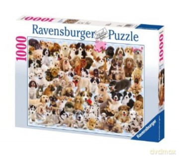 RAVENSBURGER 1000 el. Wielka Rodzina Psów 156337 [PUZZLE]