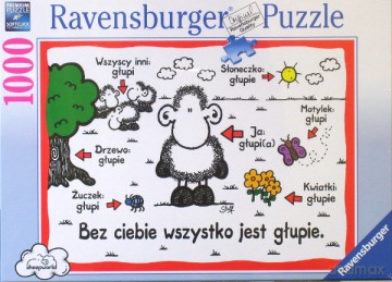 RAVENSBURGER 1000 El. "BEZ CIEBIE..." 191703 [PUZZLE]