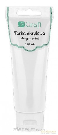 Farba akrylowa titanium white 120ml