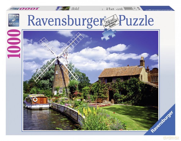 RAVENSBURGER 1000 el. Malowniczy Młyn [PUZZLE]