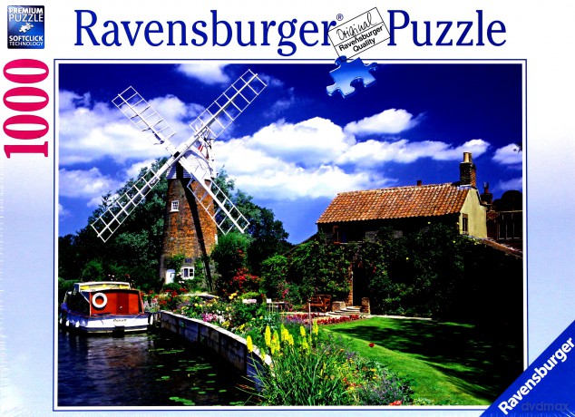 RAVENSBURGER 1000 el. Malowniczy Młyn [PUZZLE]