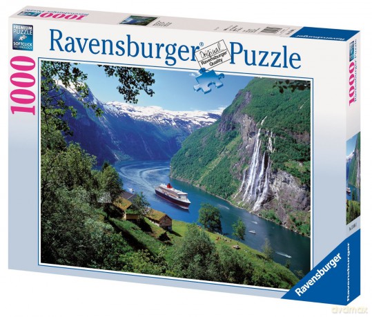 RAVENSBURGER 1000 el. Norweskie Fiordy 158041 [PUZZLE]